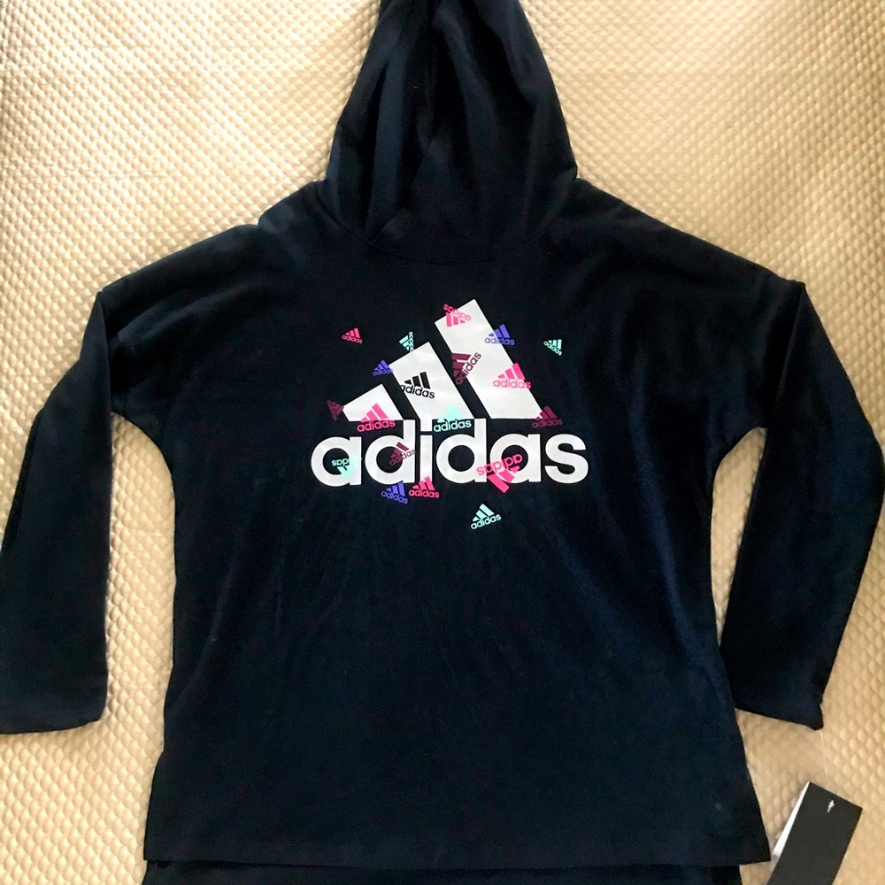 Girl’s Adidas Hoodie (t-shirt fabric)